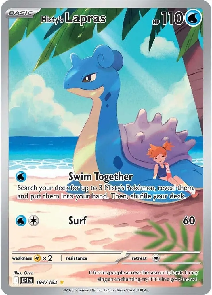 Misty’s Lapras #194 Pokemon Destined Rivals