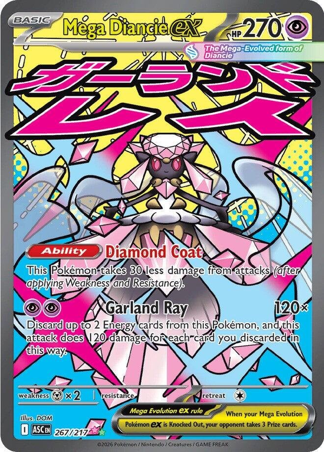 Mega Diancie ex #267 Pokemon Ascended Heroes