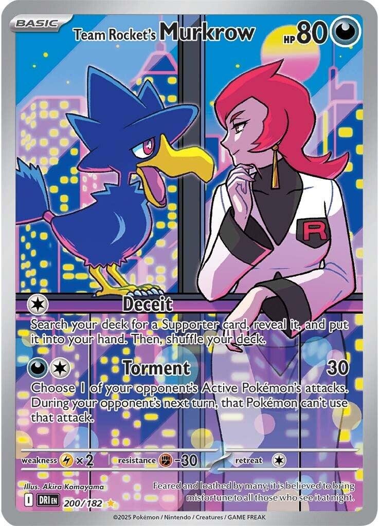 Team Rocket’s Murkrow #200 Pokemon Destined Rivals