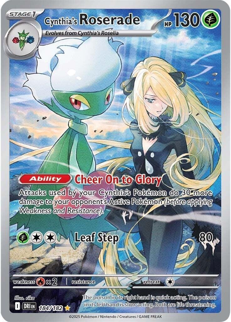 Cynthia’s Roserade #184 Pokemon Destined Rivals