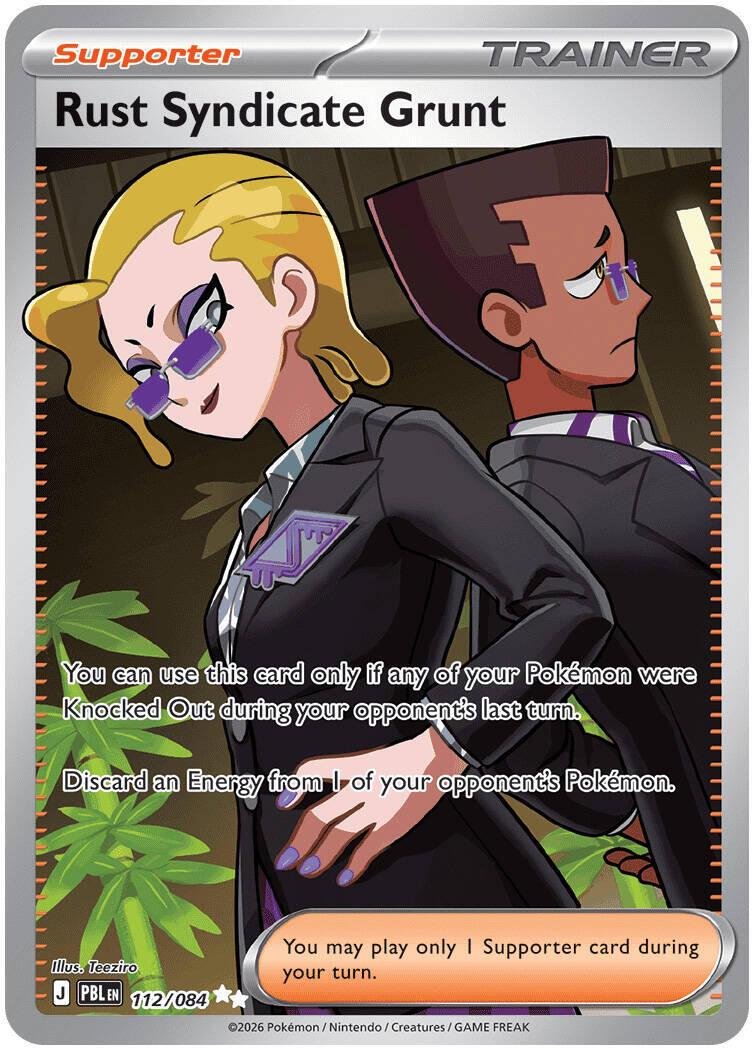 Rust Syndicate Grunt #112 Pokemon Pitch Black